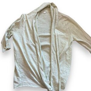 margaret o leary knit cardigan sweater open lightweight draped XS S